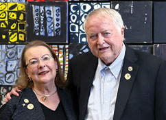 Barbara and Bryan Simmons, MD’76. Link to their story